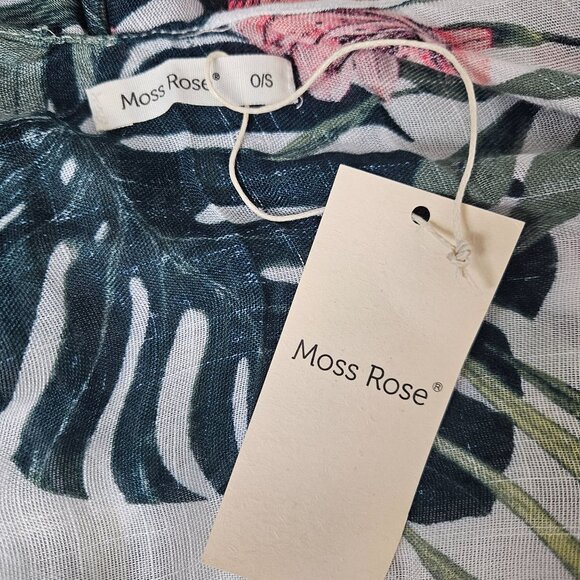 Tropical Floral Kimono Cardigan Womens O/S Lightweight Cover-Up - Picture 9 of 10